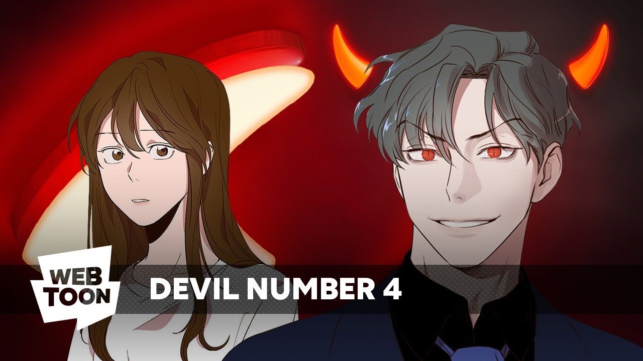 Banner featuring two main characters from the Devil Number 4 webtoon.
